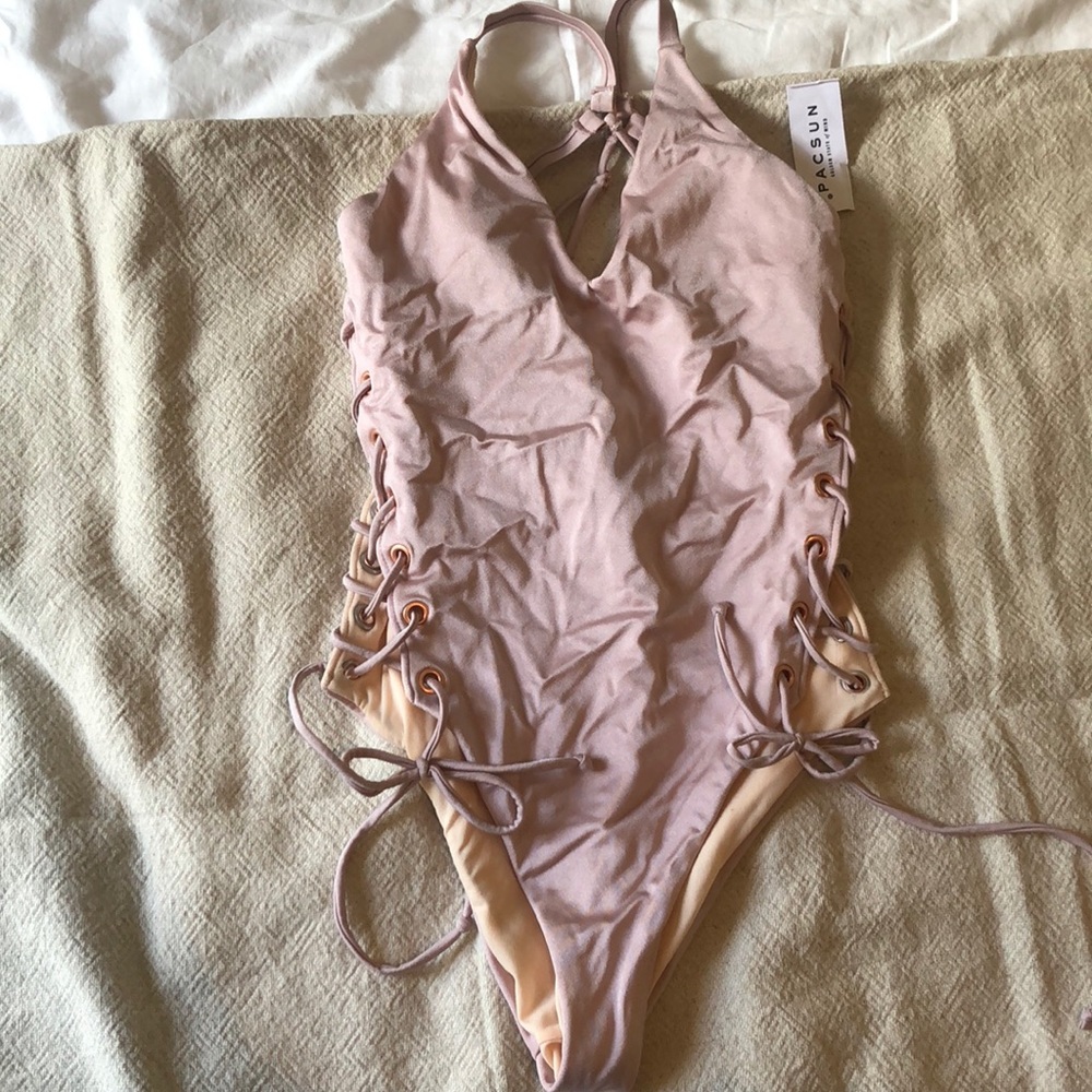 Pacsun lace up swimsuit NWT